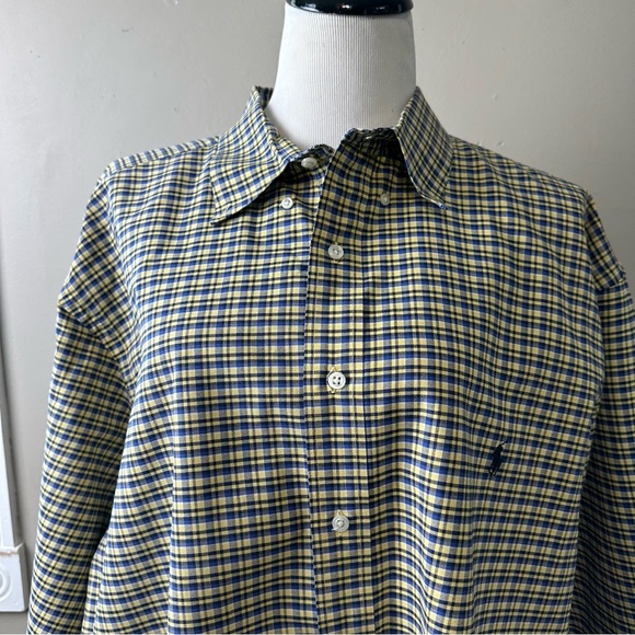 Ralph Lauren men’s size 2XLT long sleeve button down dress shirt with front logo - Picture 3 of 11